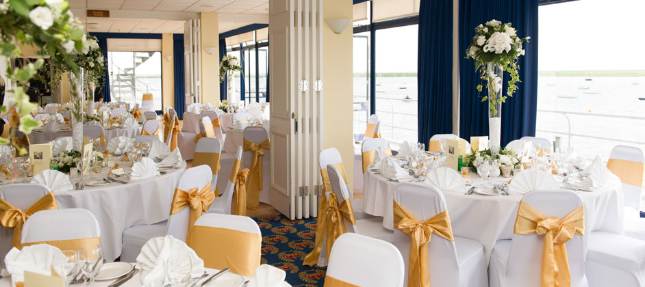The RCYC Dining Room ready for the reception